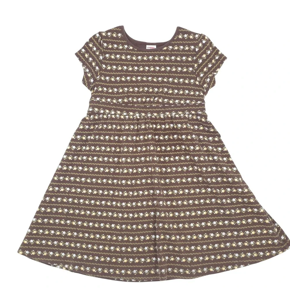 Vintage Gymboree 2006 Girls Floral Stripe Dress Size 6
